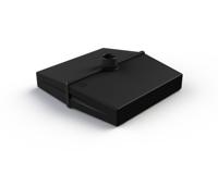 Parasolvoet 25kg Split vulbaar zwart