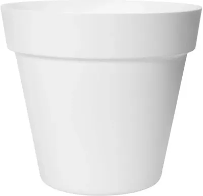 Easyday Bloempot Smile Recht - Ø30 cm x H26 cm - Wit