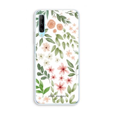 Botanical sweet flower heaven: Huawei P Smart Pro Transparant Hoesje
