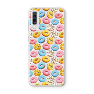 Pink donuts: Samsung Galaxy A70 Transparant Hoesje