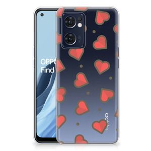 OPPO Reno 7 5G | Find X5 Lite TPU bumper Hearts