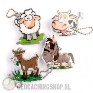 Farmtagz - set van 4 - In de wei