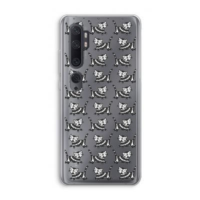 Zwarte poes: Xiaomi Mi Note 10 Pro Transparant Hoesje