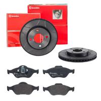 Remmenset, remschijf BREMBO, Remschijftype: Gespleten: , Inbouwplaats: Vooras, u.a. für Ford, Mazda - thumbnail