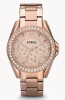 Fossil Riley Armbandhorloge Man Quartz Roségoud