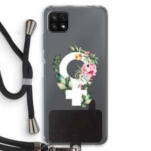 Venus: Samsung Galaxy A22 5G Transparant Hoesje met koord