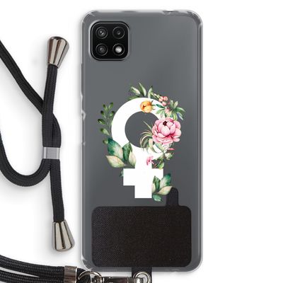 Venus: Samsung Galaxy A22 5G Transparant Hoesje met koord