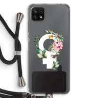 Venus: Samsung Galaxy A22 5G Transparant Hoesje met koord