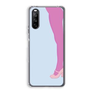 Pink panty: Sony Xperia 10 III Transparant Hoesje