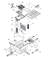 OASE Onderdelen BioTec ScreenMatic 12/18 Vervangmousse rood BioTec 18/36