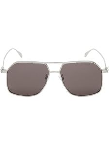 Alexander McQueen lunettes de soleil à monture pilote - Argent