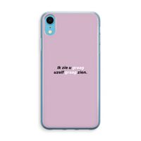 uzelf graag zien: iPhone XR Transparant Hoesje
