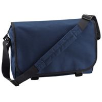 Schoudertas/Messenger bag - donkerblauw - heren/dames - 41 x 31 x 12 cm - thumbnail