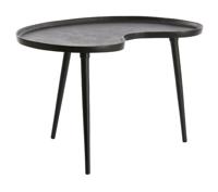 Light & Living Bijzettafel 'Lienz' 67 x 49cm, kleur Mat Zwart