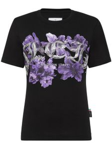 Philipp Plein t-shirt en coton à logo imprimé - Noir