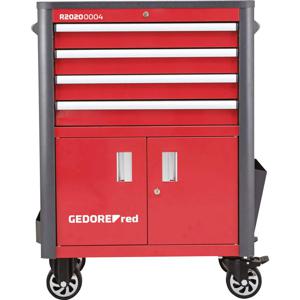 Gedore RED 3301688 Werkplaatswagen ABS kunststof, Plaatstaal Kleur (specifiek): Rood