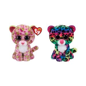 Ty - Knuffel - Beanie Boo's - Lainey Leopard & Dotty Leopard