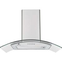 Decoratieve afzuigkap - CONTINENTAL EDISON - CEH60GS2 - Klasse A - 60 x 47 x 50/84 cm - Roestvrij staal / Glas