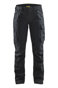 Blåkläder Dames Service werkbroek stretch 71401141 | Zwart/Zwart | Maat 32 - 7330509814093