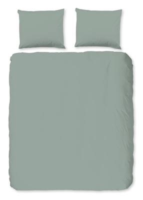 Pure Dekbedovertrek "uni dessin" - Groen - (200x200/220 cm) - Microfiber