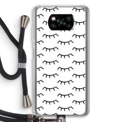 Wimpers: Xiaomi Poco X3 Pro Transparant Hoesje met koord