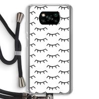 Wimpers: Xiaomi Poco X3 Pro Transparant Hoesje met koord