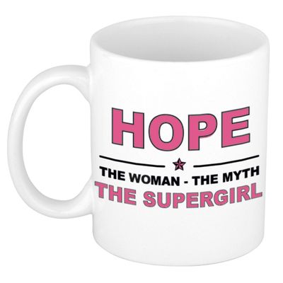 Hope The woman, The myth the supergirl cadeau koffie mok / thee beker 300 ml