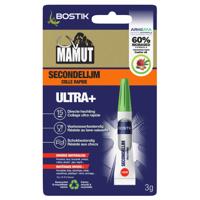 Bostik Mamut Secondelijm | Alkyl-Cyanoacrylaat | Blister 3 g - 30632081
