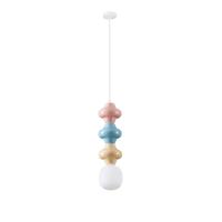 Lyora HanglampClio L gekleurd keramiek met wit glas - 9009118