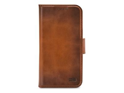 Senza Senza Desire Leather Wallet Apple iPhone 14 Plus Burned Cognac