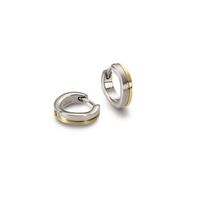 Boccia 0563-01 Oorringen titanium zilverkleurig 3 x 13 mm