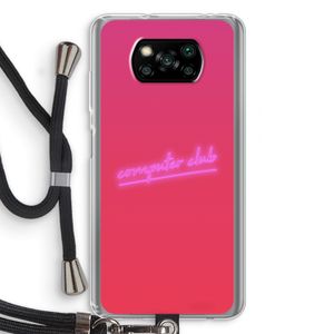Vice Glow: Xiaomi Poco X3 NFC Transparant Hoesje met koord