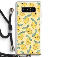 Citroenen: Samsung Galaxy Note 8 Transparant Hoesje met koord