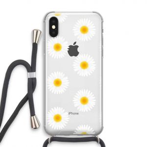 Margrietjes: iPhone X Transparant Hoesje met koord