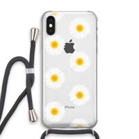 Margrietjes: iPhone X Transparant Hoesje met koord