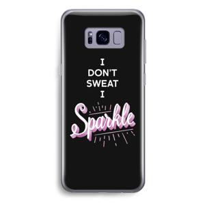 Sparkle quote: Samsung Galaxy S8 Plus Transparant Hoesje