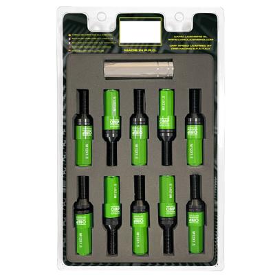 Schroevenkit OMP OMPS09981208 28 mm Groen M12 x 1,50
