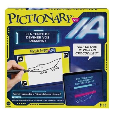 PICTIONARY VS AI Familiespel Pictionary Vs Kunstmatige Intelligentie - voor kinderen en volwassenen - 2 tot 4 spelers MATTEL GAMES HYH76