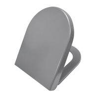 Closetzitting Soft-close Vesta Wiesbaden tbv Wandcloset 52 cm Mat Grijs