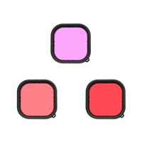 Telesin Duik-filters voor GoPro 9/10/11/12, rood/roze/magenta