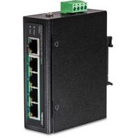 Trendnet TI-PE50 netwerk-switch Unmanaged Fast Ethernet (10/100) Power over Ethernet (PoE) Zwart