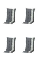 Kissen mona niedrig garden grey (4 stuks) Madison - Madison