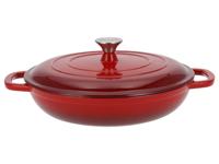 SILVERCREST Gietijzeren pan 30 cm 3,7 L (Rood)