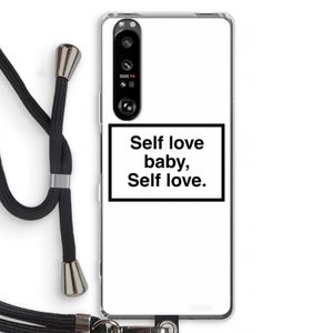 Self love: Sony Xperia 1 III Transparant Hoesje met koord