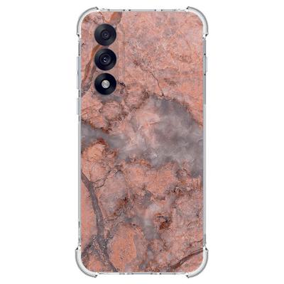 TPU Telefoonhoesje OnePlus Nord 5 - Marmer Oranje schokabsorberende backcover