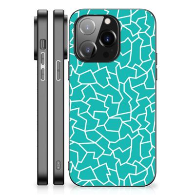 iPhone 14 Pro Leuk Telefoonhoesje Cracks Blue