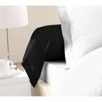 LOVELY HOME Set van 2 100% katoen 85x185 cm zwart