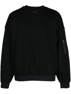 Juun.J Sweater met zak - Zwart