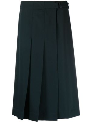 LEMAIRE jupe portefeuille à design plissé - Noir