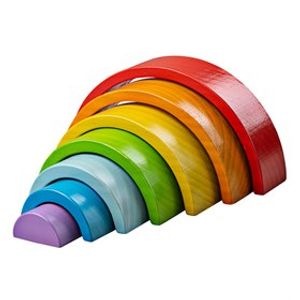 Stapel Regenboog van Rubberhout - Klein